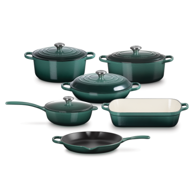 Le Creuset 10-Piece Enamelled Cast Iron Cookware Set - CA-CA00023000795000