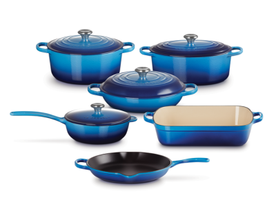 Le Creuset 10-Piece Enamelled Cast Iron Cookware Set - CA-CA00023000220000