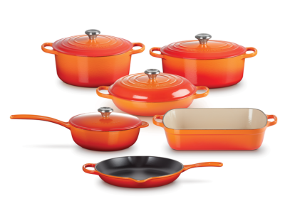 Le Creuset 10-Piece Enamelled Cast Iron Cookware Set - CA-CA00023000090000