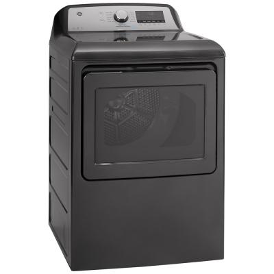 27" GE 7.4 Cu. Ft. Capacity Electric Dryer With Built-in Wifi in Diamond Grey - GTD84ECMNDG