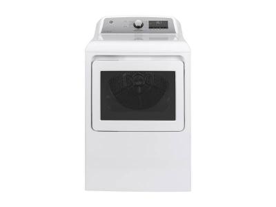 27" GE 7.4 Cu. Ft. Capacity Electric Dryer With Built-in Wifi in White  - GTD84ECMNWS