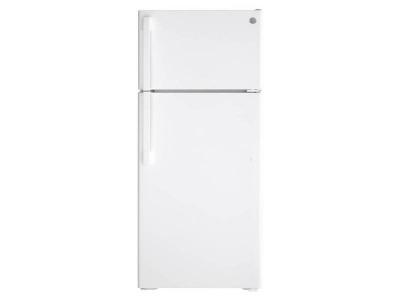 28" GE 17.5 Cu. Ft. Top-freezer No-frost Refrigerator - GTE18DTNRWW