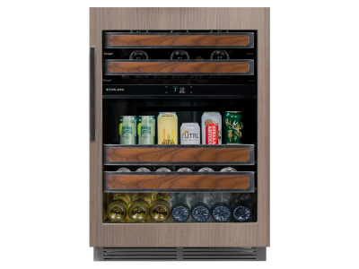 24" Stirling Dual Zone Wine and Beverage Cooler in Panel Ready - S4-D275PANR