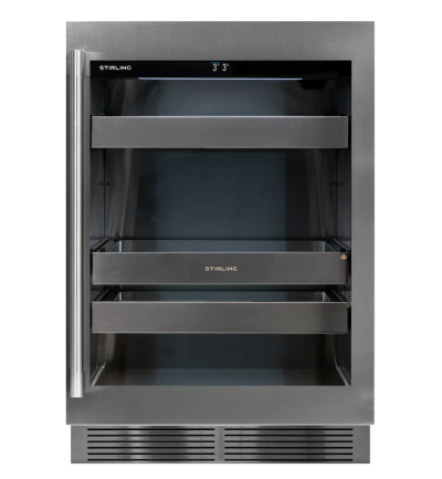 24" Stirling Single Zone Beverage Cooler in Stainless Steel - S4-100SS
