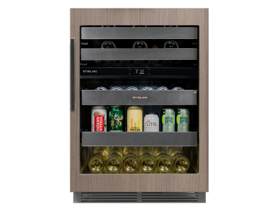 24" Stirling Dual Zone Beverage Cooler in Panel Ready - S4-D250PANR