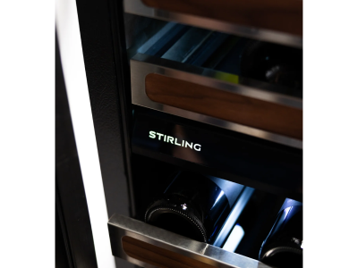 Stirling Dual Zone Wine Cooler in Stainless Steel - S4-D225SS