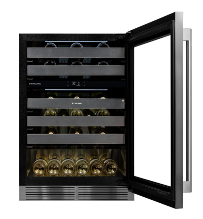 24" Stirling Dual Zone Wine Cooler in Stainless Steel - S4-D200SS