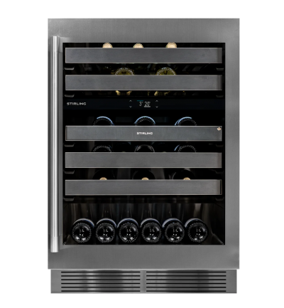 24" Stirling Dual Zone Wine Cooler in Stainless Steel - S4-D200SS