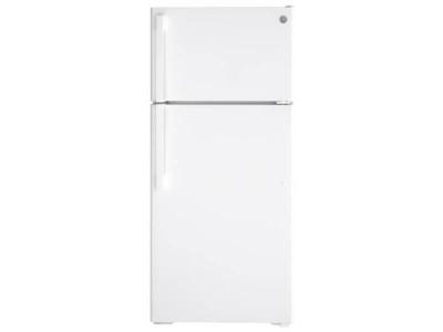 28" GE 16.6 Cu. Ft. Top-Freezer Refrigerator - GTE17GTNRWW