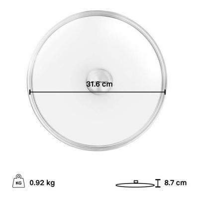 Le Creuset 12" Glass Lid With Stainless Steel Knob - CA-51150030001261