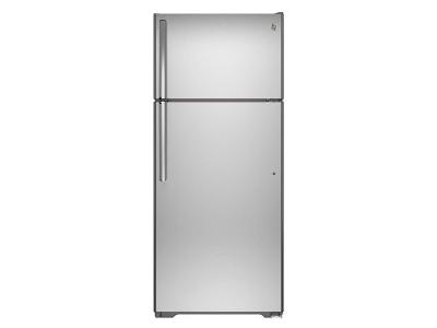 30" GE 18.2 Cu. Ft. Top-Freezer Refrigerator in Stainless Steel - GTS18FSLKSS