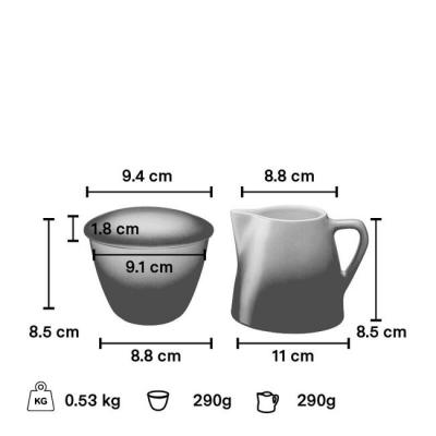 Le Creuset Minimalist Cream and Sugar Set - CA-ST00648000716001