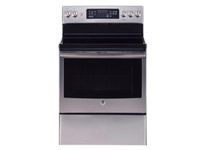 30" GE 5.0 cu. Ft. Free Standing Electric Self Cleaning Convection Range - JCB840SKSS