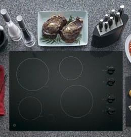 30" GE Built-In CleanDesign Electric Cooktop - JP3030DJBB