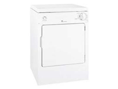 GE PSKS333EBWW 24 SpacemakerTM 120 Volts Electric Compact Dryer 