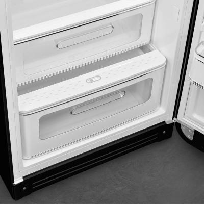 24" SMEG 50's Style Refrigerator with Internal Freezer Compartment - FAB28URDBLM3