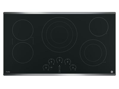 36" GE Profile Electric Cooktop with Built-In Touch Control - PP9036SJSS