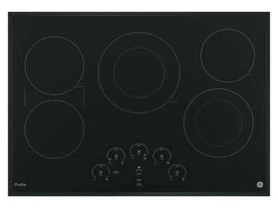 GE Profile 30 Built-In Touch Control Electric Cooktop Black