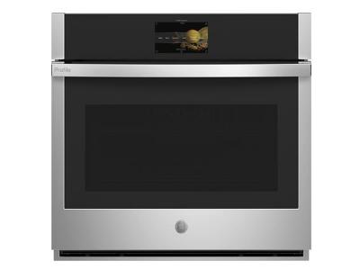 30" GE Profile 5 Cu. Ft. Built-In Convection Single Wall Oven - PTS7000SNSS