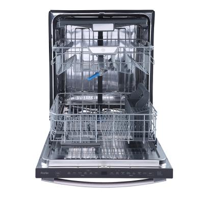 24" GE Profile Smart Dishwasher with Top Control Stainless Steel Tub in  Slate - PBT865SMPES