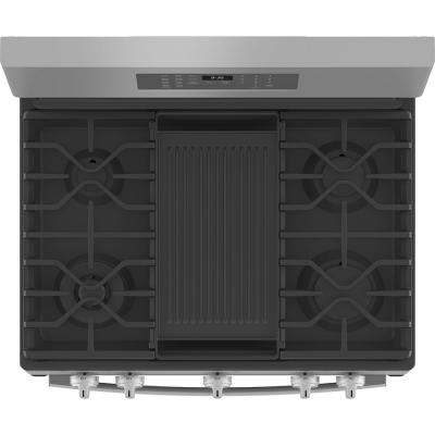 30" GE Profile Free-Standing Dual-Fuel Range With Storage Drawer - PC2B935YPFS