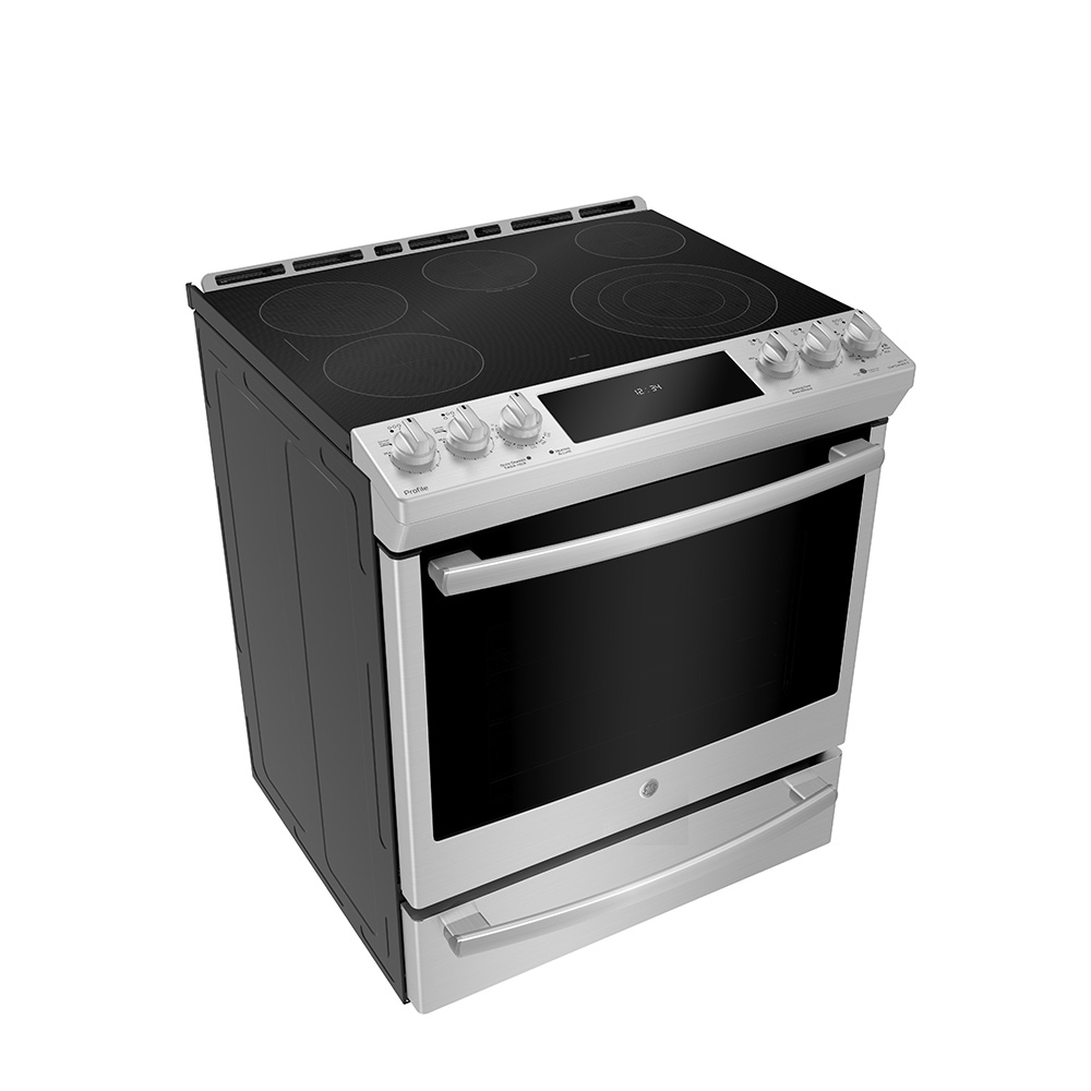 30 in. 5.3 cu. ft. Slide-In Electric Range in Stainless Steel with Self  Clean