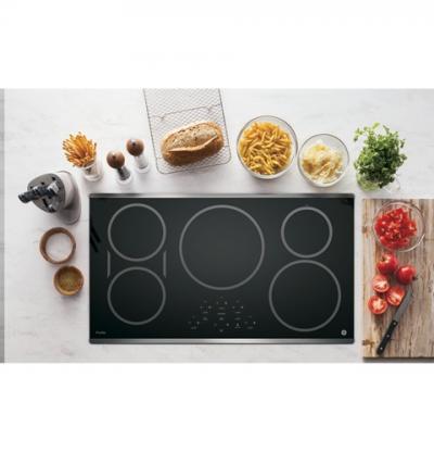 36" GE Profile Electric Cooktop with Induction Elements - PHP9036SJSS
