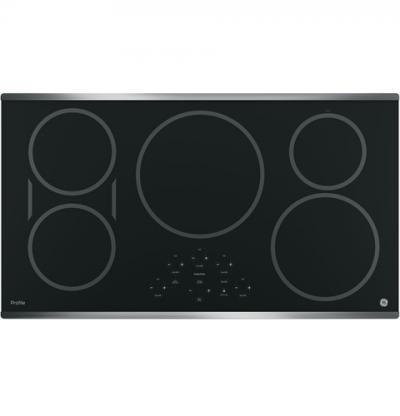 36" GE Profile Electric Cooktop with Induction Elements - PHP9036SJSS