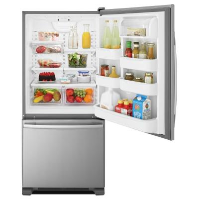  30" Amana 18 Cu. Ft. Wide Bottom-Freezer Refrigerator With Garden Fresh Crisper Bins - ABB1921BRM