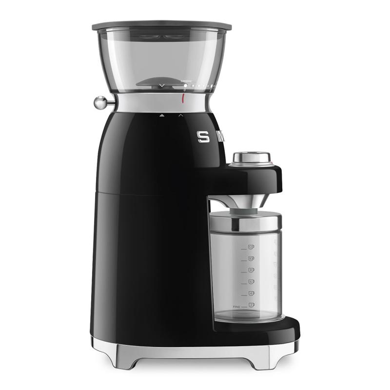 SMEG 50's Style Coffee Grinder in Black - CGF03BLUS