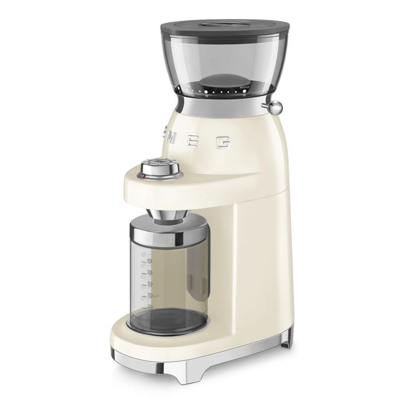 SMEG 50's Style Coffee Grinder in Cream - CGF03CRUS