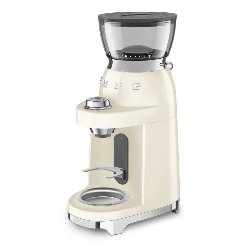 SMEG 50's Style Coffee Grinder in Cream - CGF03CRUS