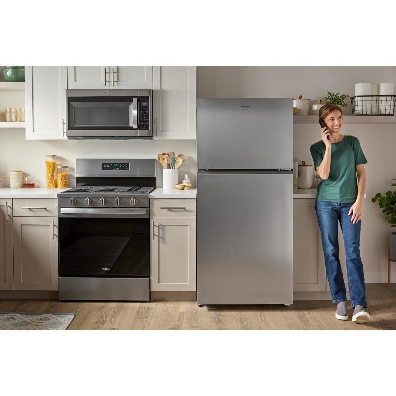 28" Whirlpool 14 Cu. Ft. Wide Top Freezer Refrigerator with Total Coverage Cooling - WRTX3314TZ