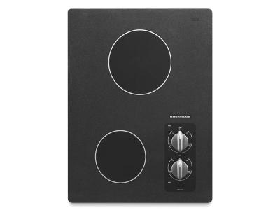 15" KitchenAid Electric Cooktop with 2 Radiant Elements - KECC056RBL