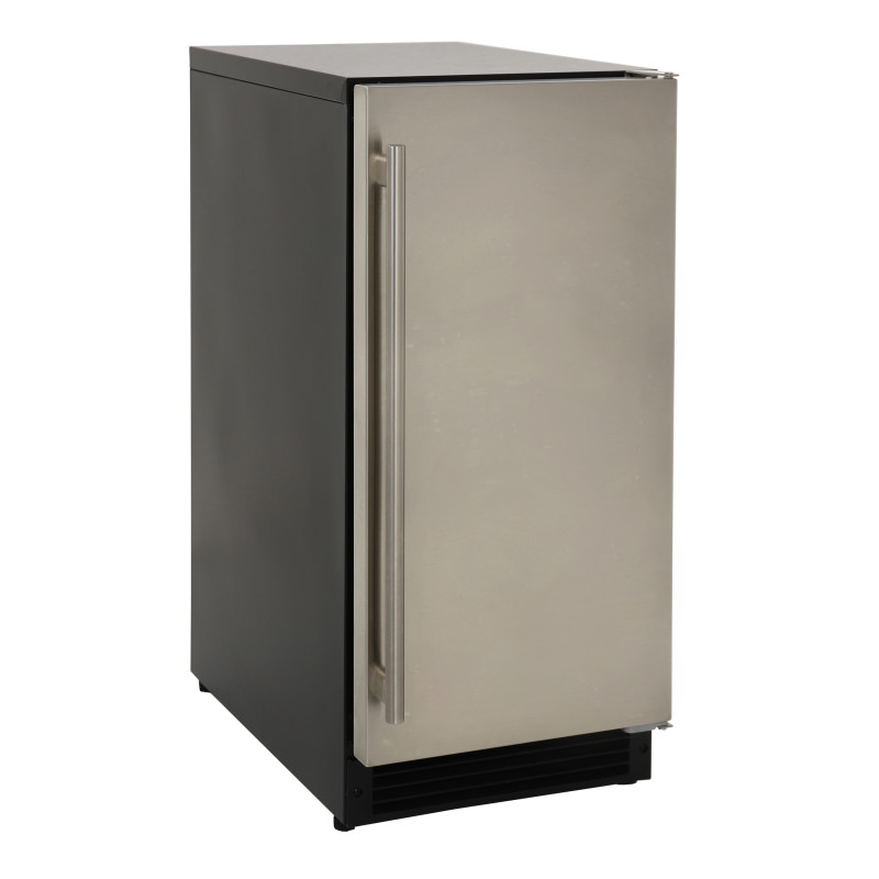 Sapphire Series 3 Indoor/Outdoor Ice Machine in Stainless Steel/Panel Ready Finish - SSIM153SSPRADA