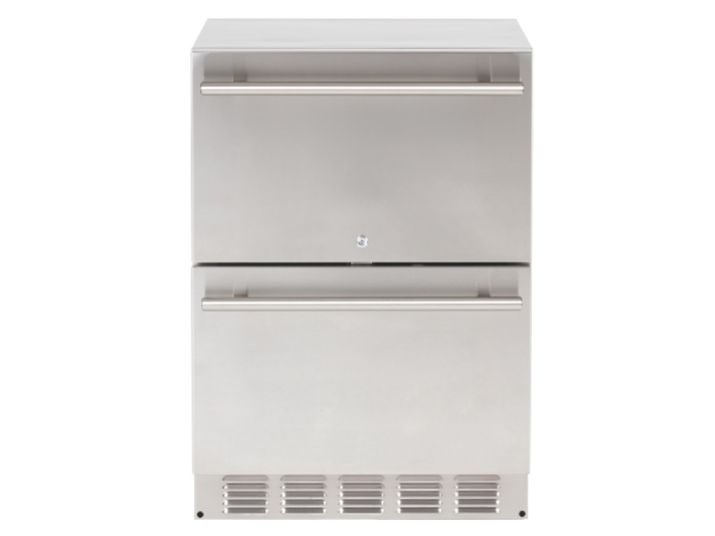 Sapphire Series 5 Outdoor Refrigerator Drawers in Stainless Steel - SRD24OD