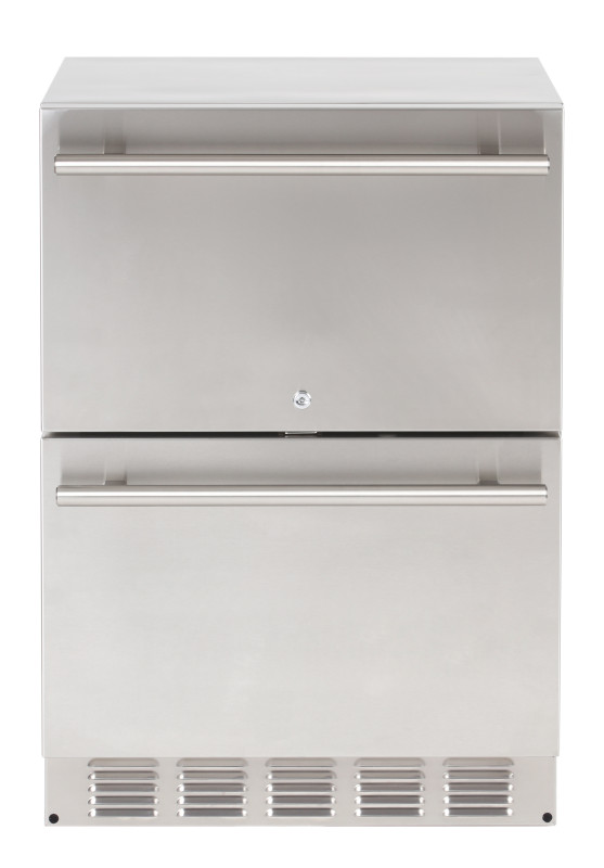 Sapphire Series 5 Indoor Refrigerator Drawers with Stainless Steel Exterior in Panel Ready Door - SRD24PR