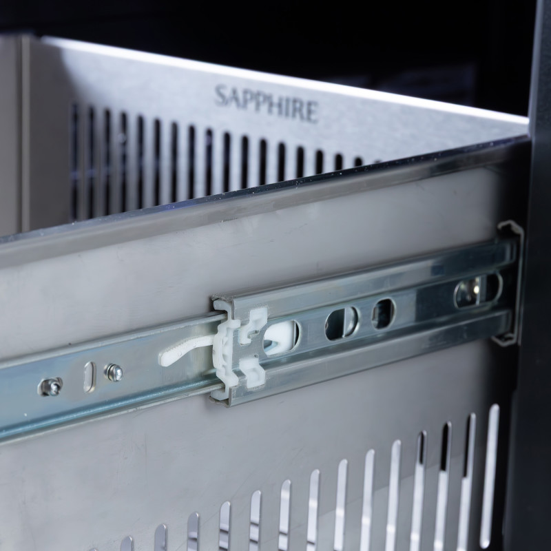 Sapphire Series 3 Indoor/Outdoor Refrigerator with 2 Drawers in Stainless Steel Panel Ready - SRD153SSPR