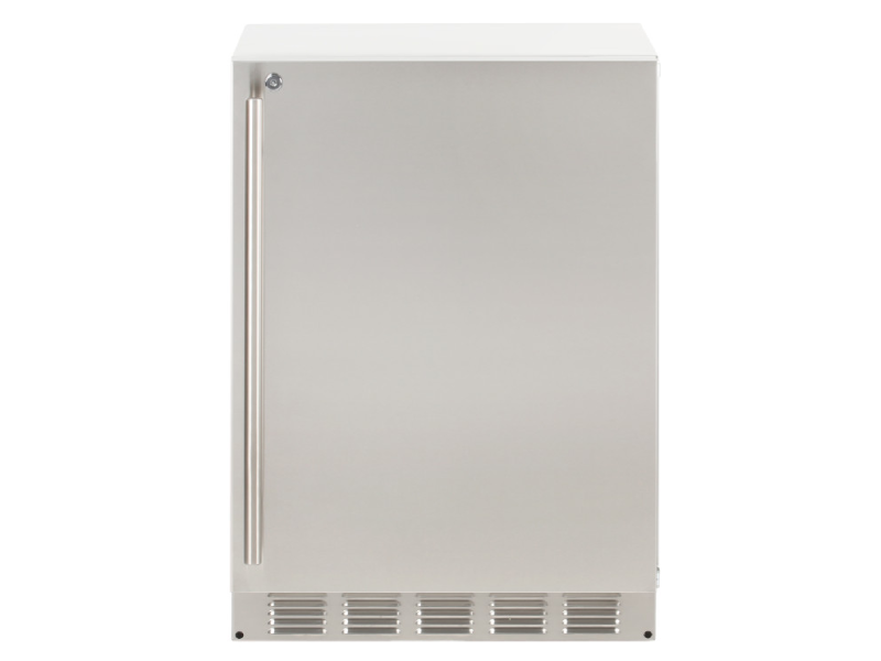 24" Sapphire 5.1 Cu. Ft. Series 5 Outdoor Single Door Refrigerator in Stainless Steel - SR24OD