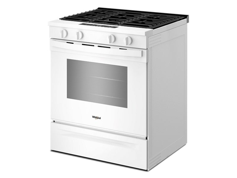 30" Whirlpool Gas Smart Range with No Preheat Mode and Steam Clean - WSGS3330TW