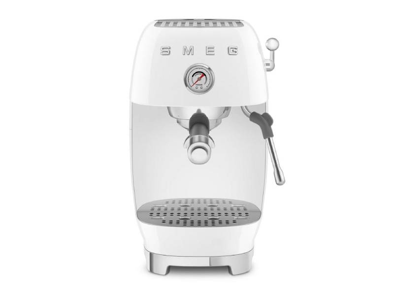 SMEG 50's Style Espresso Manual Coffee Machine - ECF03WHUS