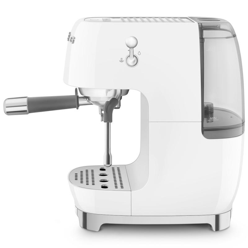 SMEG 50's Style Espresso Manual Coffee Machine - ECF03WHUS