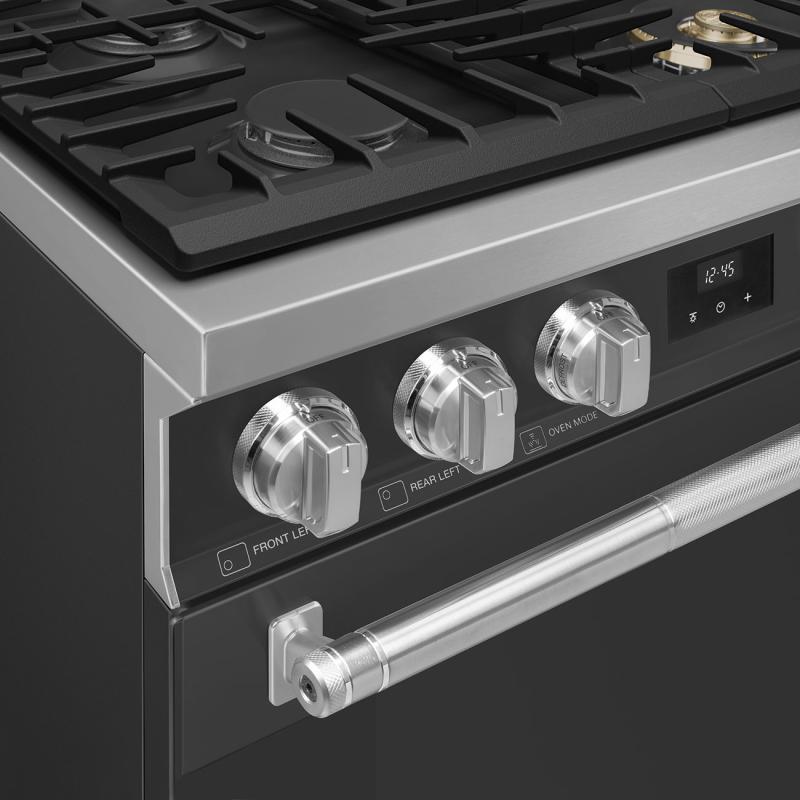 30" SMEG Freestanding Gas Range with 4 Sealed Burners  - SPR30UGGAN