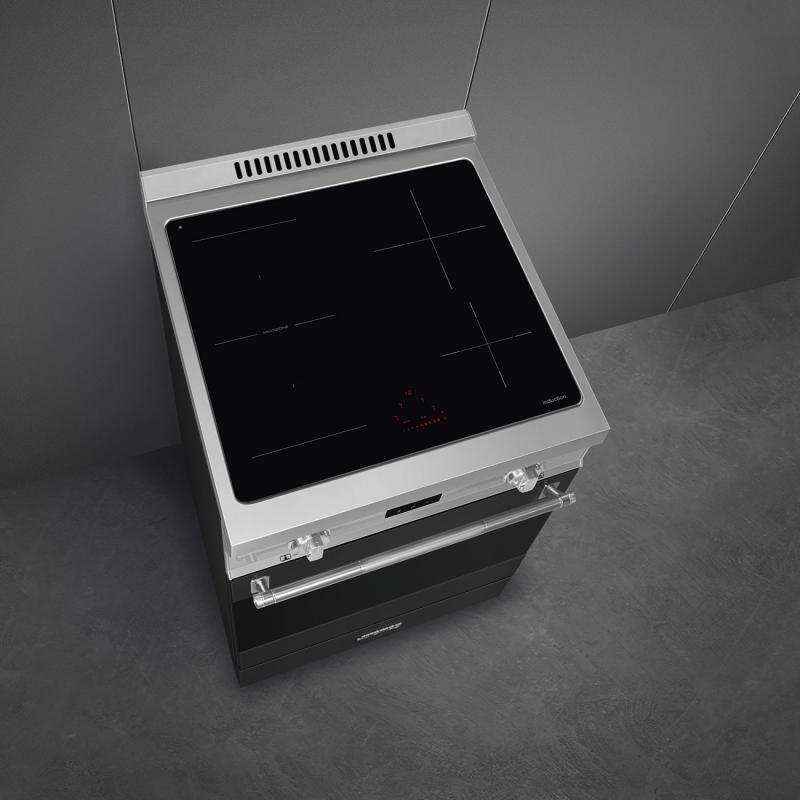 24" SMEG Freestanding Induction Range - SPR24UIMANX
