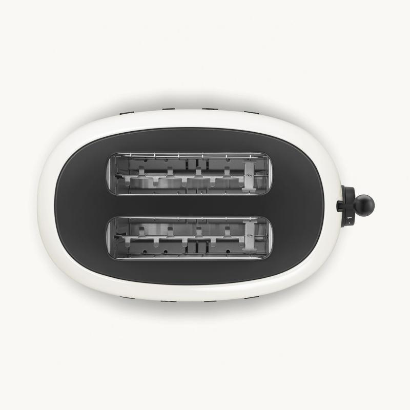 SMEG 50's Retro Style Aesthetic 2x2 Slice Toaster - TSF01PCWUS