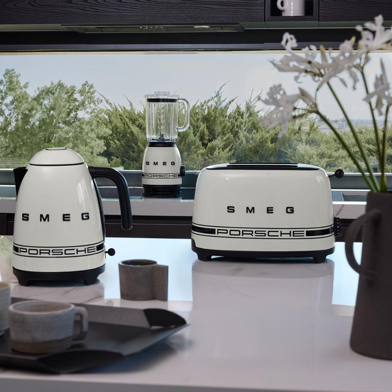 SMEG 50's Retro Style Aesthetic 2x2 Slice Toaster - TSF01PCWUS