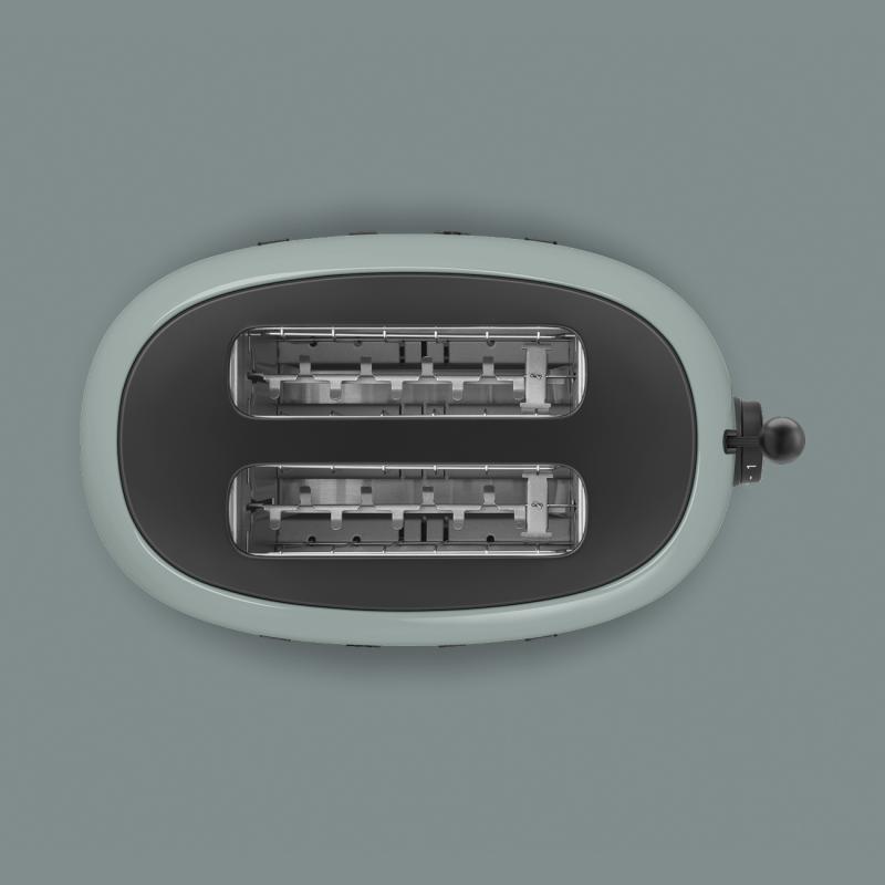 SMEG 50's Retro Style Aesthetic 2x2 Slice Toaster - TSF01PSGUS