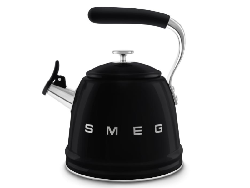 SMEG 2.3L 50's Style Stovetop whistling kettle - WKF01BL