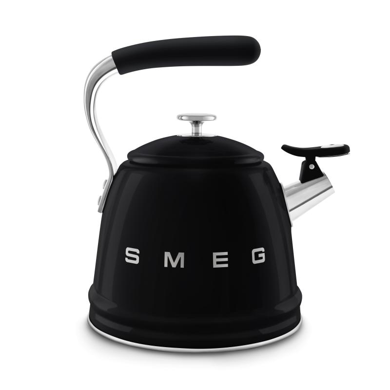 SMEG 2.3L 50's Style Stovetop whistling kettle - WKF01BL
