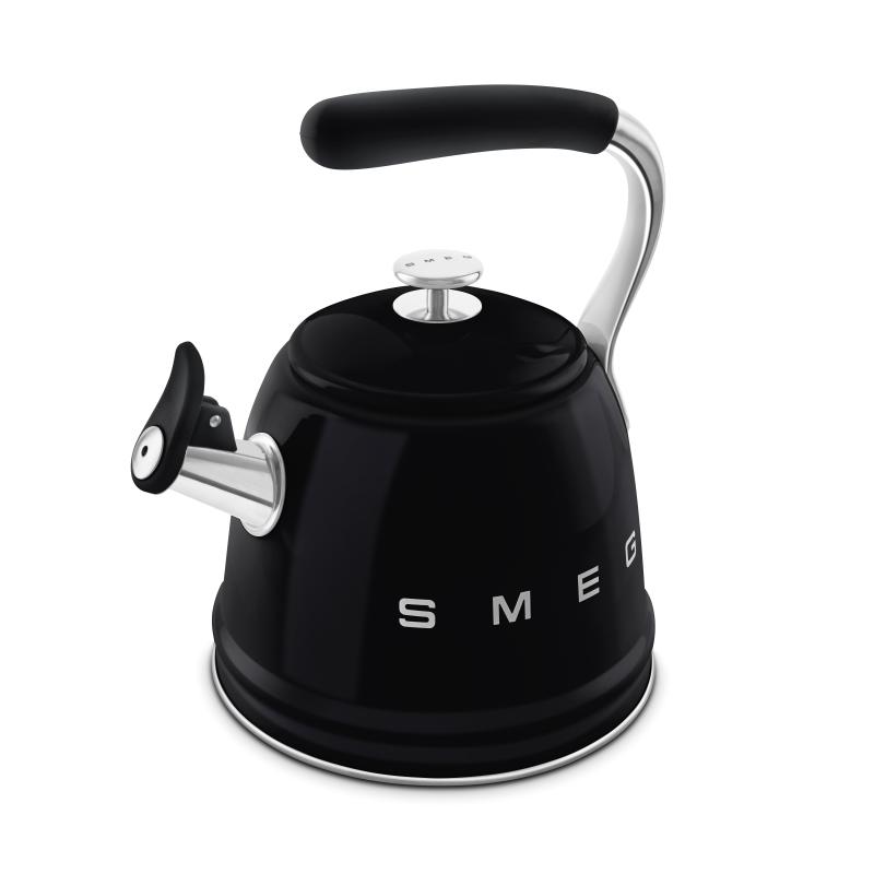 SMEG 2.3L 50's Style Stovetop whistling kettle - WKF01BL